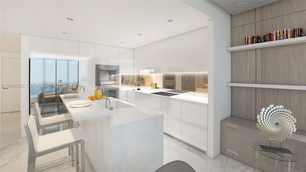 Furnished interior view inside a new home in , Hallandale Beach (Image 6).