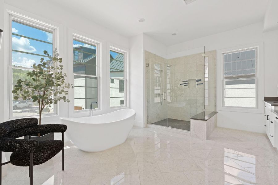 Furnished interior view inside a new home in Spyglass, Austin (Image 18).