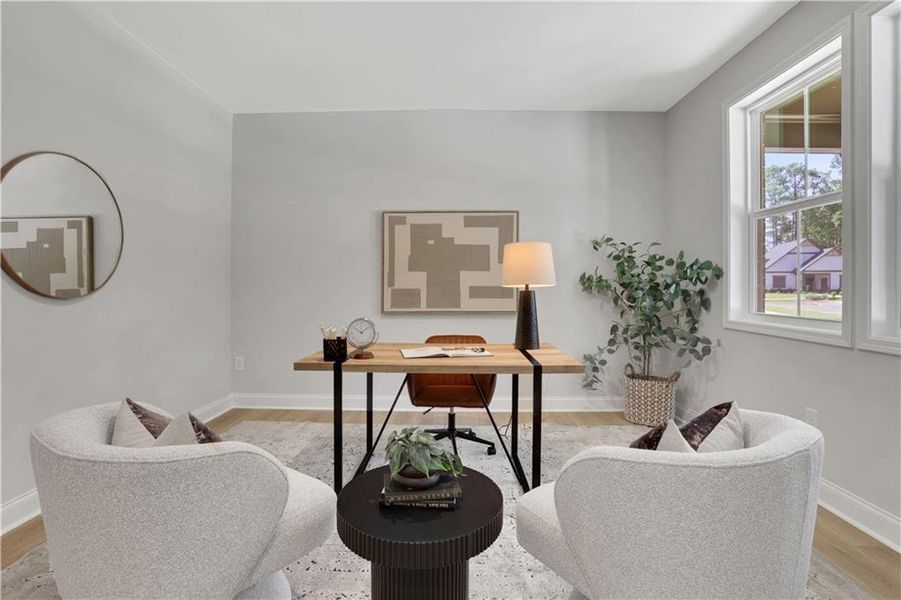 Furnished interior view inside a new home in Easton Walk, Lawrenceville (Image 17).
