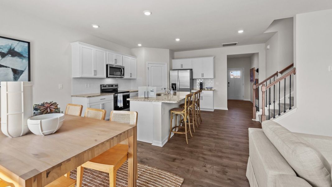 Furnished interior view inside a new home in Ridgewood Farms, Winterville (Image 9).