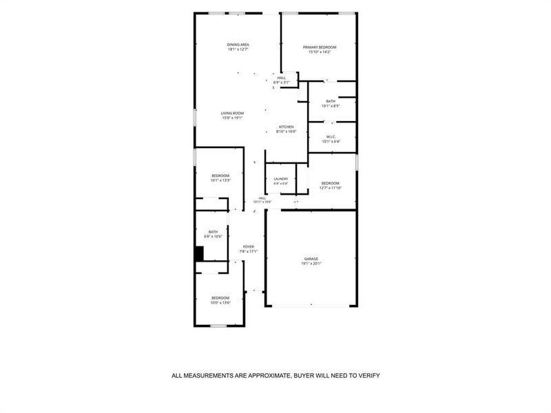 2D floor plan layout of this home in , Waco, TX (Image 4).
