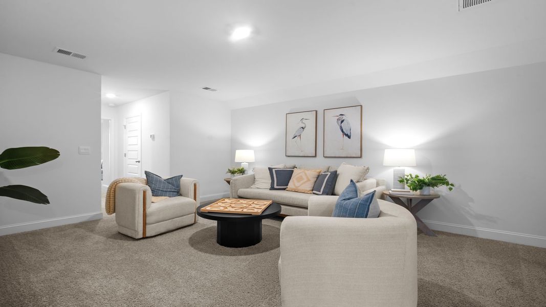 Representative furnished interior of a home built from the Cantey-exp by D.R. Horton in The Lakes at North Glynn, Brunswick (Image 25).