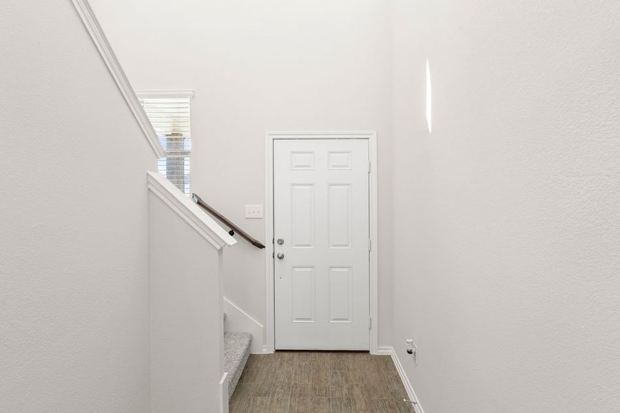 Front exterior of a new home in Creekside Ranch, Blue Ridge, TX, highlighting curb appeal (Image 1).