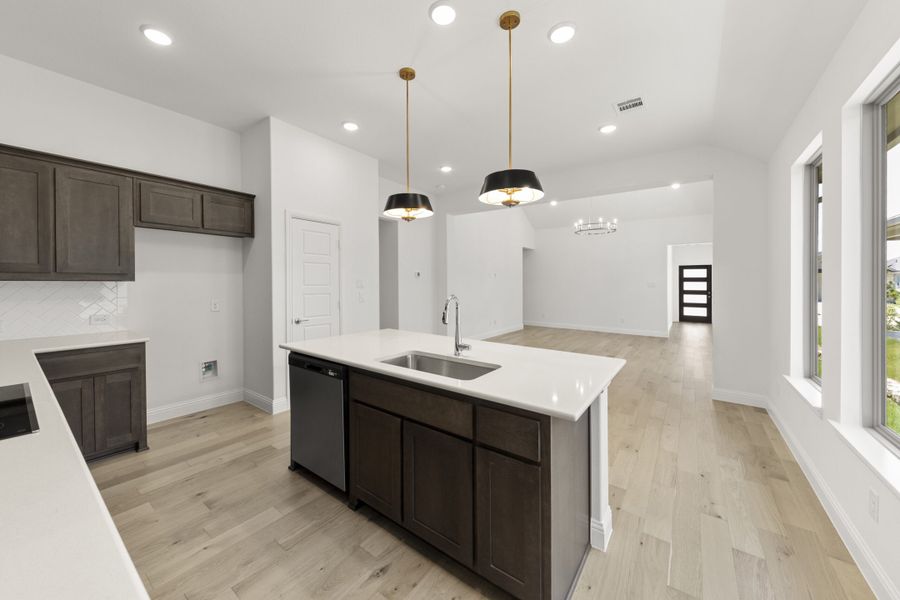 Furnished interior view inside a new home in Keeneland, Aubrey (Image 9).