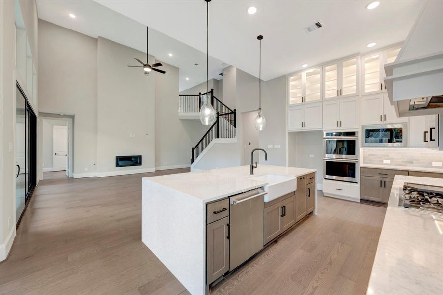 Furnished interior view inside a new home in The Woodlands Hills 70’, Willis (Image 6).