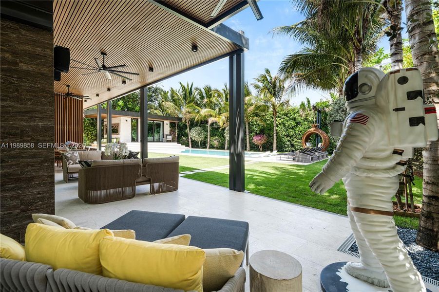 Exterior details and patio area of a home in , Miami (Image 24). Exterior details and patio area of a home in , Miami (Image 24).