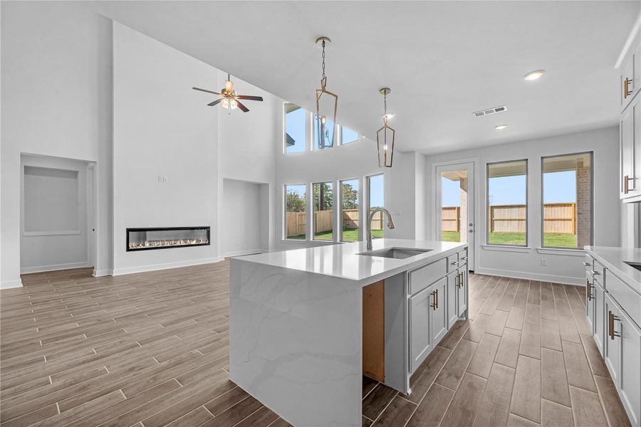 Furnished interior view inside a new home in Sienna, Missouri City (Image 6).