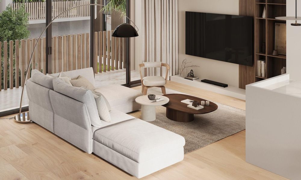 Furnished interior view inside a new home in , Fort Lauderdale (Image 5).