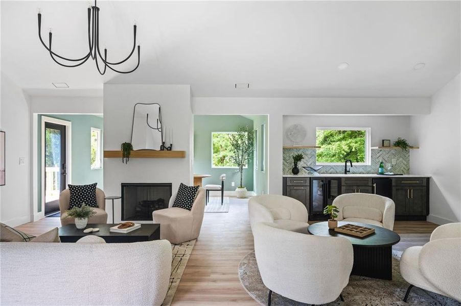 Furnished interior view inside a new home in , Alpharetta (Image 8).