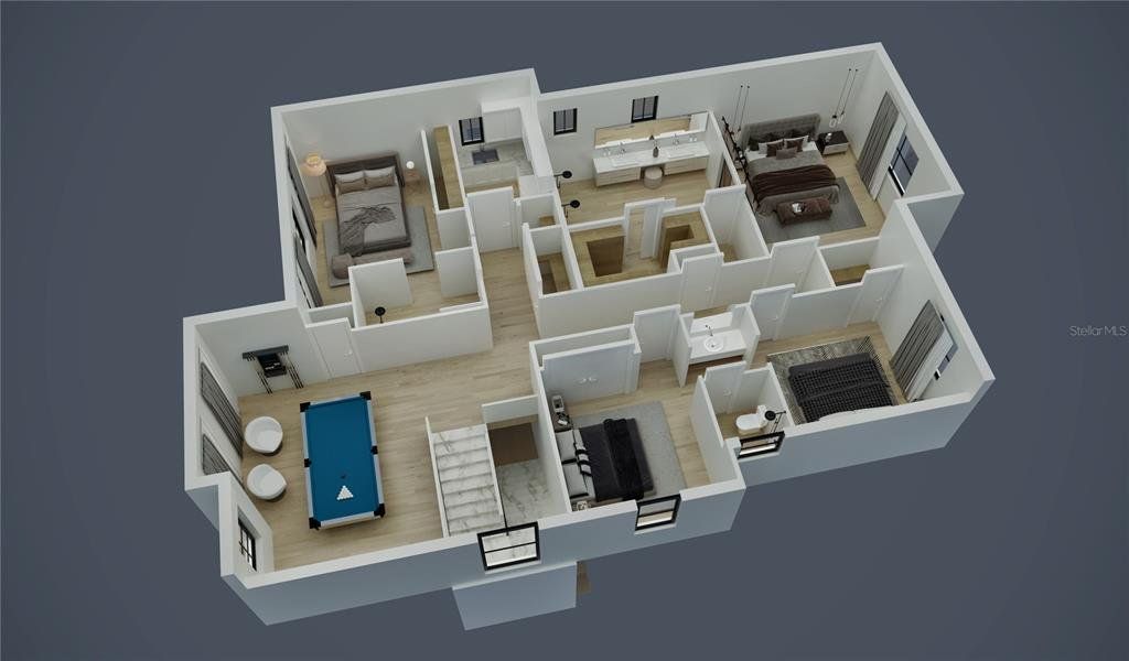 2D floor plan layout of this home in , Winter Park, FL (Image 3). 2D floor plan layout of this home in , Winter Park, FL (Image 3).