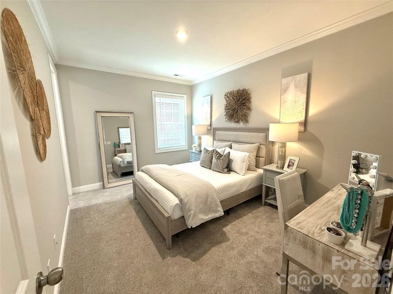 Furnished interior view inside a new home in The Townes at Wade Ardrey, Charlotte (Image 7). Furnished interior view inside a new home in The Townes at Wade Ardrey, Charlotte (Image 7).