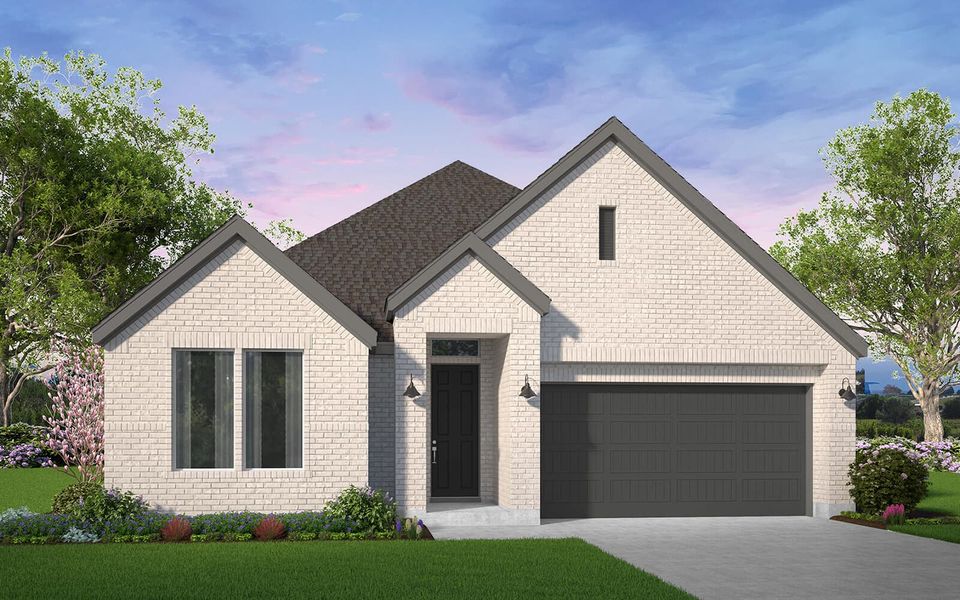 Representative exterior photo of a completed home built from the Suffolk by Brookfield Residential in 50' Traditional Homes at Elyson, Katy, TX (Image 13). Representative exterior photo of a completed home built from the Suffolk by Brookfield Residential in 50' Traditional Homes at Elyson, Katy, TX (Image 13).