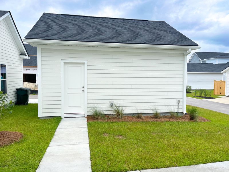 Exterior details and patio area of a home in Nexton, Summerville (Image 8).