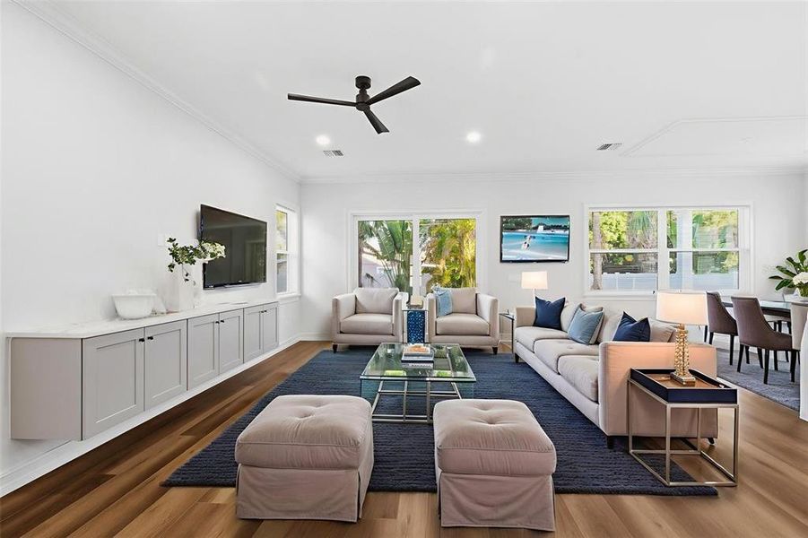 Furnished interior view inside a new home in , St. Petersburg (Image 33).