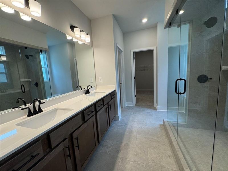 Furnished interior view inside a new home in Rosewood Lake Preserve, Hoschton (Image 14).
