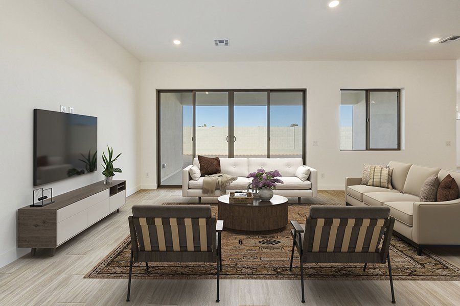 Furnished interior view inside a new home in Salero, Phoenix (Image 6). Furnished interior view inside a new home in Salero, Phoenix (Image 6).