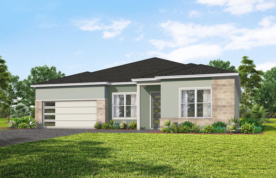 Representative exterior photo of a completed home built from the Merlot by Pulte Homes in Avera, Orlando, FL (Image 8).