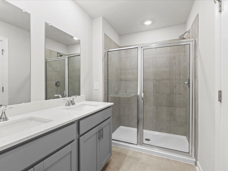 Furnished interior view inside a new home in Valentine Townes, Greer (Image 9).