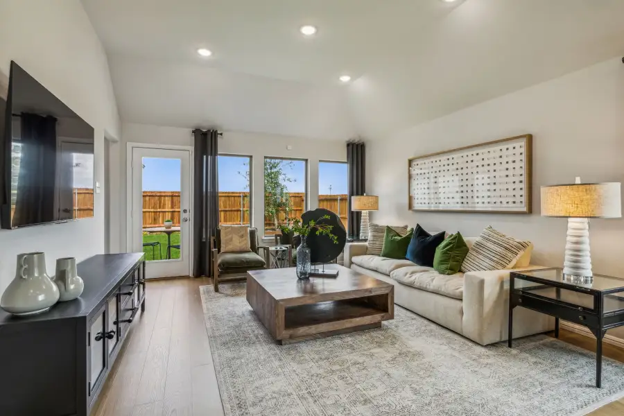 Living Room in the Turquoise home plan by Trophy Signature Homes – REPRESENTATIVE PHOTO Living Room in the Turquoise home plan by Trophy Signature Homes – REPRESENTATIVE PHOTO