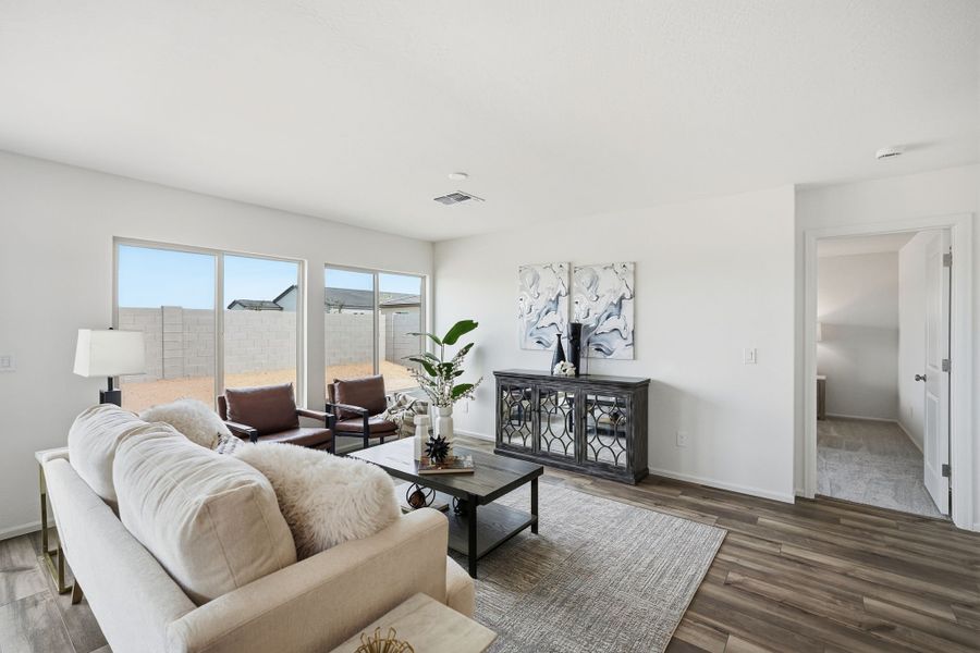 Furnished interior view inside a new home in Cross Creek Ranch, Coolidge (Image 6). Furnished interior view inside a new home in Cross Creek Ranch, Coolidge (Image 6).