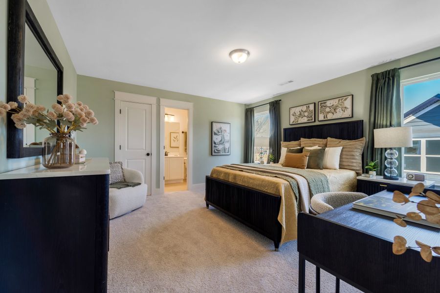 Representative furnished interior of a home built from the Concho by CastleRock Communities in Brush Creek, Fairview (Image 30).