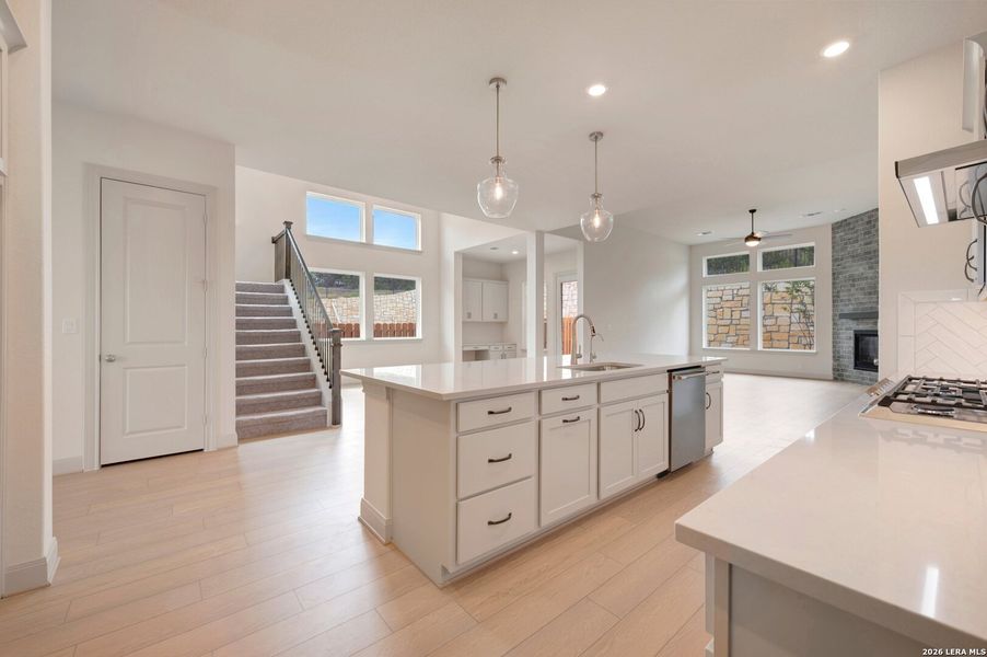 Furnished interior view inside a new home in Windsong - Legacy Series, Boerne (Image 18).