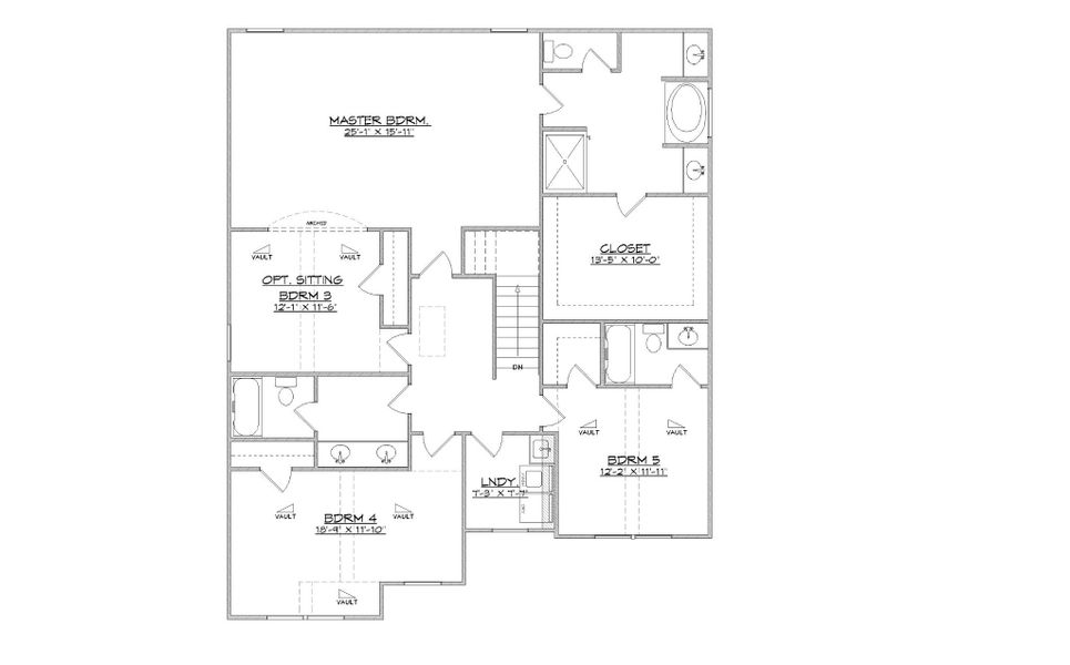 2D floor plan layout for the Destin by Designer Homes of Georgia in Austin Heights, North Augusta, SC (Image 3). 2D floor plan layout for the Destin by Designer Homes of Georgia in Austin Heights, North Augusta, SC (Image 3).