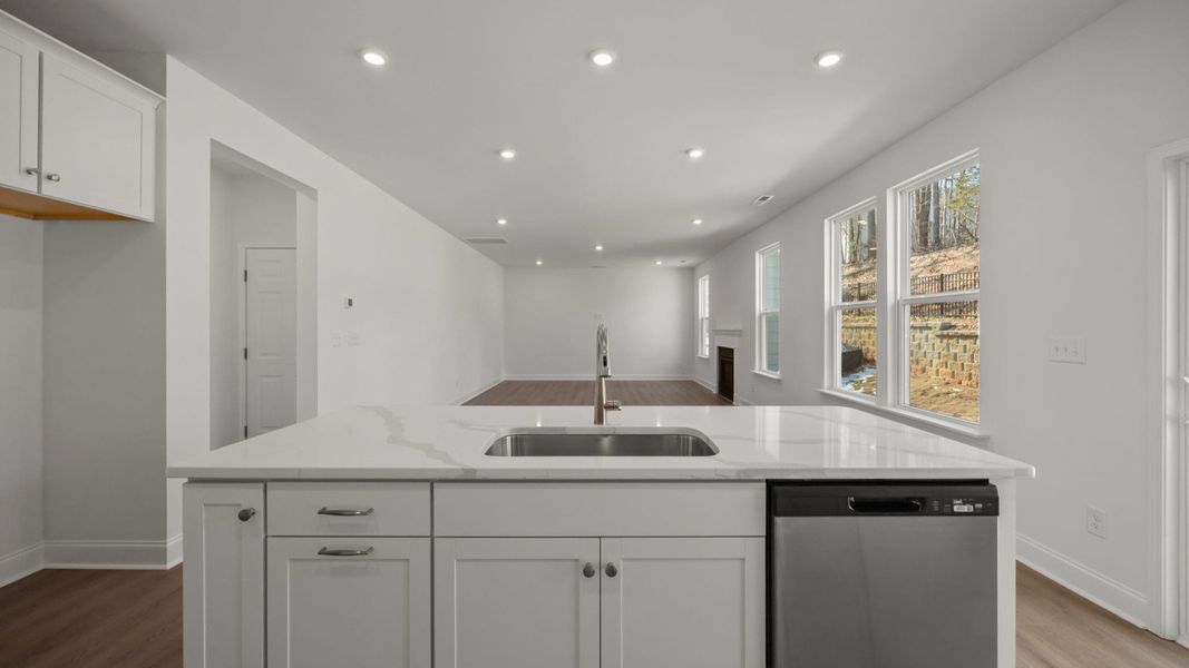 The Burton Plan in Farms at Bellingham by DRB Homes in Charlotte NC - Kitchen