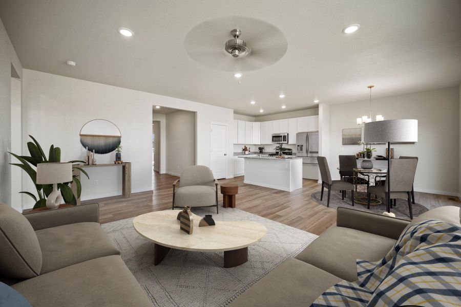 Furnished interior view inside a new home in The Glen-12, Colorado Springs (Image 8).