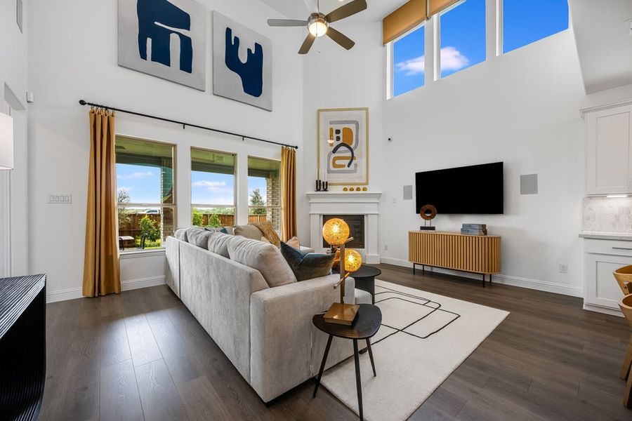 Furnished interior view inside a new home in South Oak, Lakewood Village (Image 10).