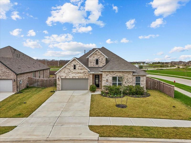 Exceptional single-story residence positioned on a premium corner lot with no rear neighbors for added privacy. Exceptional single-story residence positioned on a premium corner lot with no rear neighbors for added privacy.