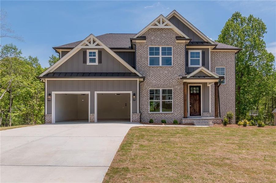 Front exterior of a new home in , Gainesville, GA, highlighting curb appeal (Image 21).