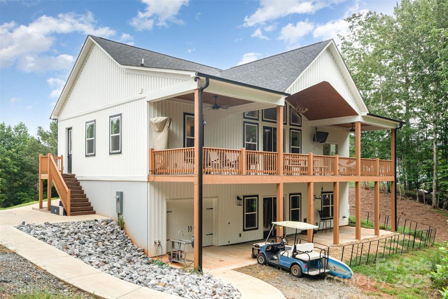 Front exterior of a new home in , Stony Point, NC, highlighting curb appeal (Image 20).