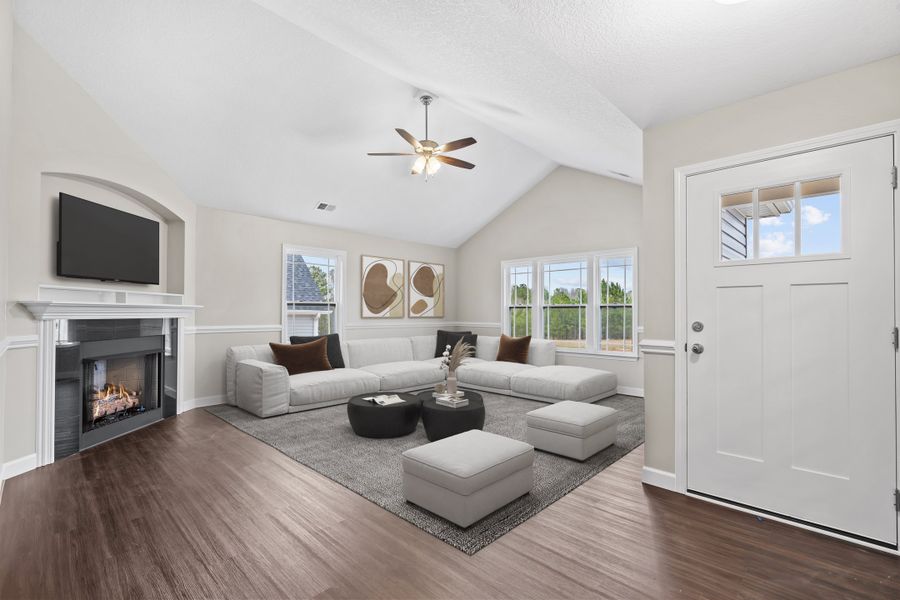 Representative furnished interior of a home built from the Arcadia by Enchanted Homes in Ballentine Ridge, Lyman (Image 5).
