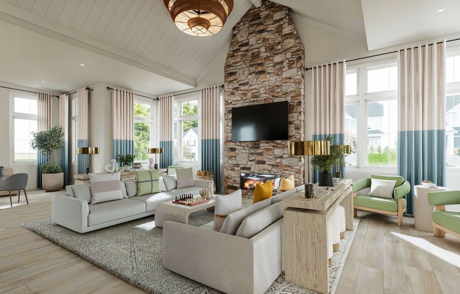 Furnished interior view inside a new home in Silverstone, Knightdale (Image 21).