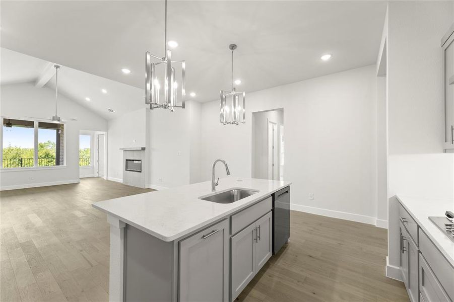 Furnished interior view inside a new home in The Highlands, Rockwall (Image 12).