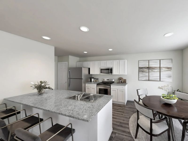 Representative furnished interior of a home built from the Glacier by National HomeCorp in Victory Estates, Mabank (Image 18).