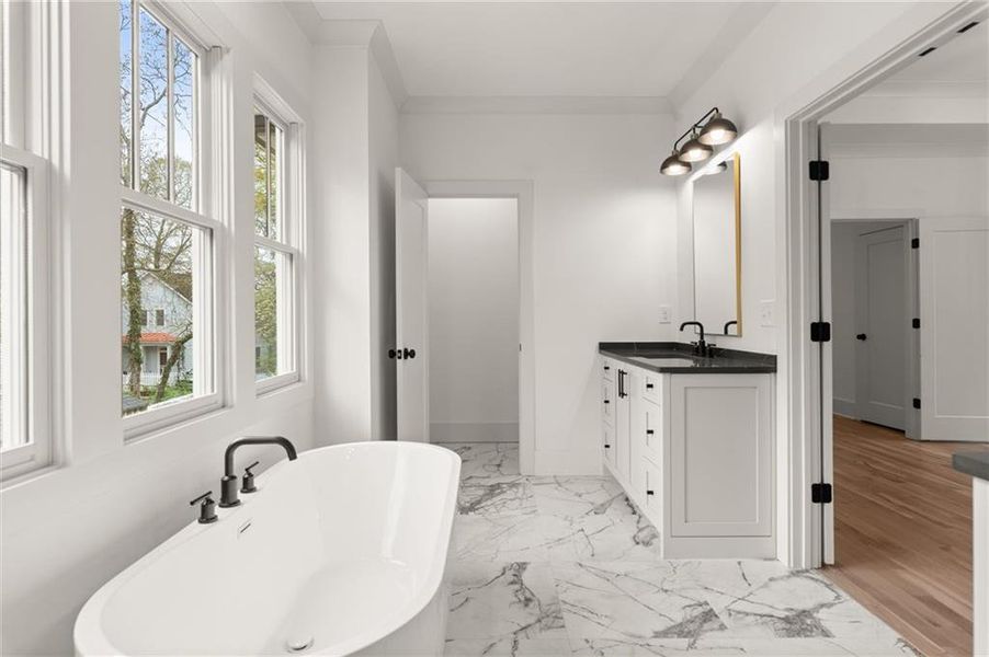 Furnished interior view inside a new home in , Atlanta (Image 15).