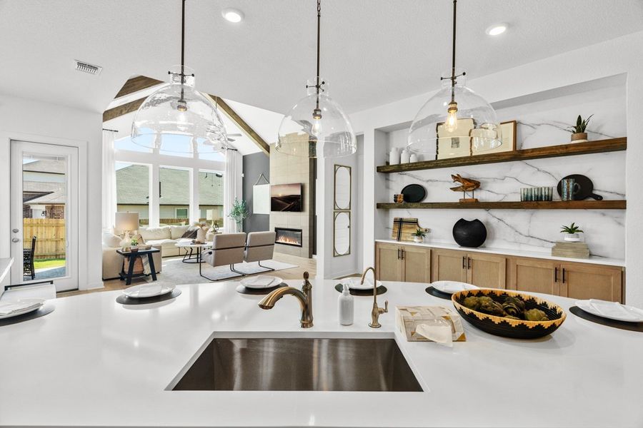 Furnished interior view inside a new home in Berry Creek Highlands, Georgetown (Image 22).