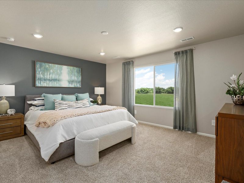 Furnished interior view inside a new home in Poudre Heights: The Lakes Collection, Windsor (Image 19).