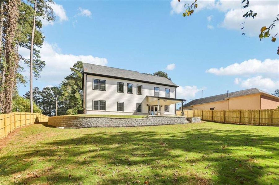 Exterior details and patio area of a home in , Lilburn (Image 40). Exterior details and patio area of a home in , Lilburn (Image 40).