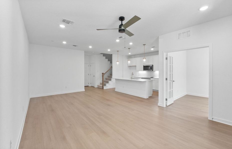 Spacious, unfurnished interior of a new home in Monarch on Main, Round Rock (Image 25).