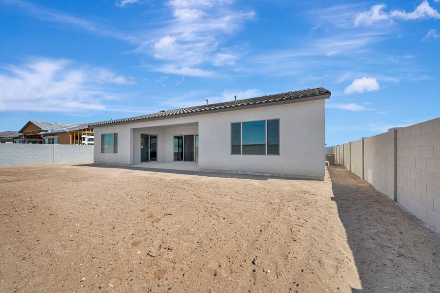 Exterior details and patio area of a home in Abel Ranch, Goodyear (Image 22).