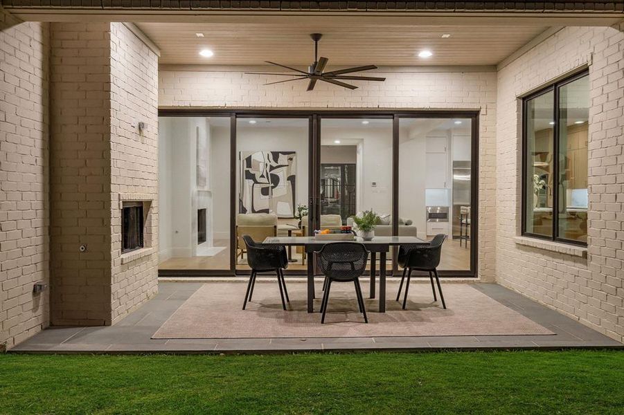 Exterior details and patio area of a home in , Dallas (Image 16). Exterior details and patio area of a home in , Dallas (Image 16).