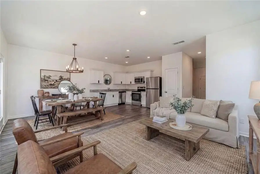 Furnished interior view inside a new home in , Winder (Image 3).