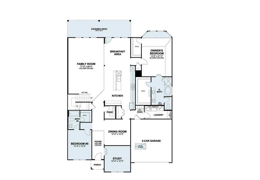 2D floor plan layout of this home in Barksdale, Leander, TX (Image 4).