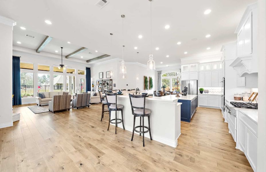Furnished interior view inside a new home in Artavia 70′, Conroe (Image 14).