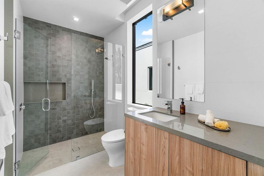 Furnished interior view inside a new home in , Delray Beach (Image 51).