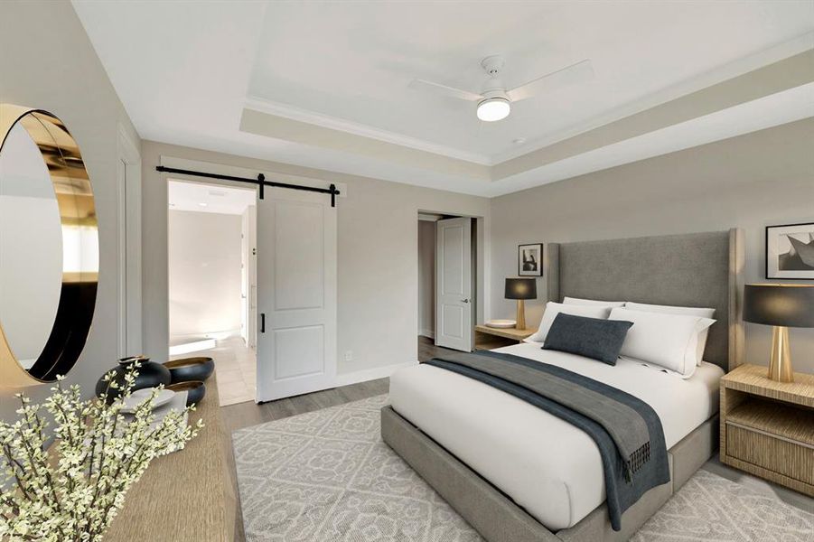 Furnished interior view inside a new home in Sterling Greene, Arlington (Image 11). Furnished interior view inside a new home in Sterling Greene, Arlington (Image 11).