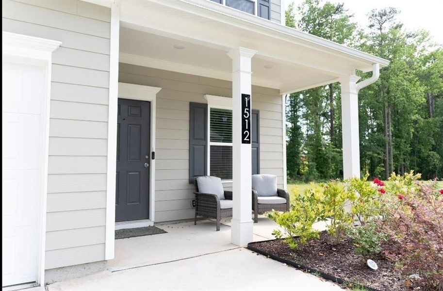 Exterior details and patio area of a home in , Winder (Image 20).
